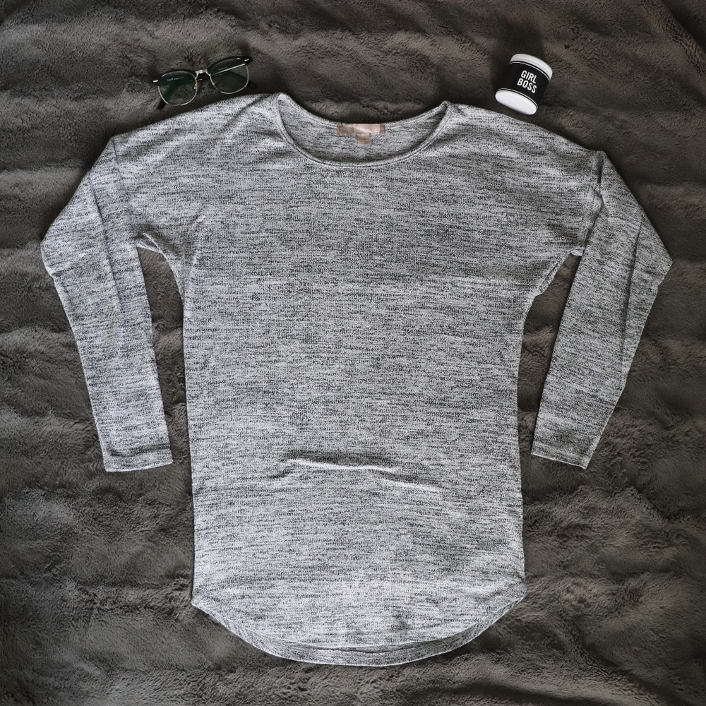 2/$25 Forever 21 Pepper Grey Long Sleeve
